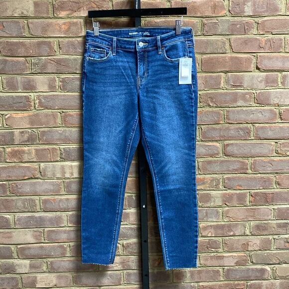 Old Navy Rockstar Mid Rise Super Skinny Jeans Size 6 NWT - Picture 2 of 5